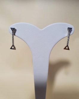 Pendientes oro blanco y diamantes