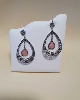 Pendientes Top Silver con cuarzo