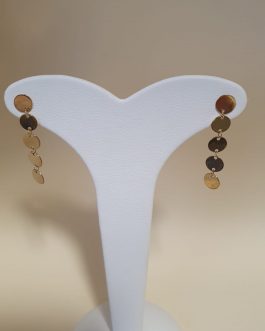 Pendientes largos de oro