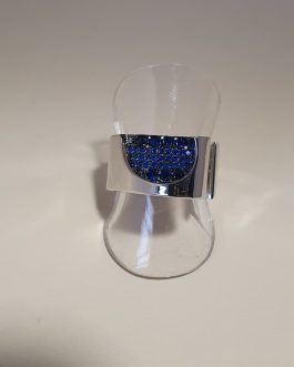 Sortija circonitas azules