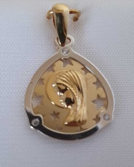 Medalla Virgen niña en oro