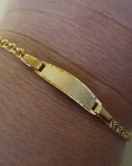 Esclava de bebe clásica en oro