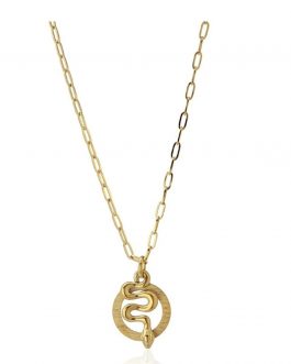 Gargantilla con colgante de serpiente de Anartxy