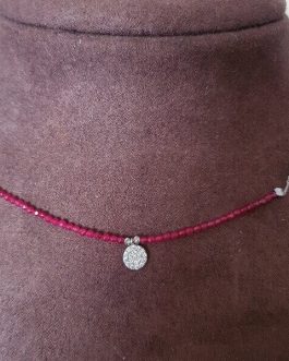 Gargantilla con rubies