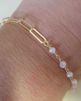 Pulsera de plata con piedras