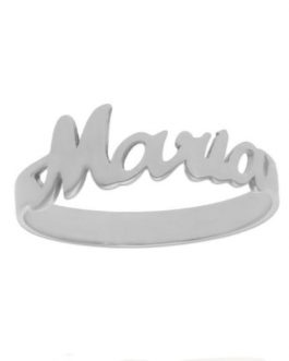 Sortija de plata personalizada