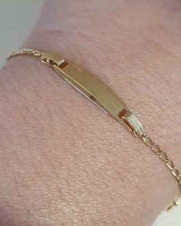 Esclava de bebe con cadena barbada abierta