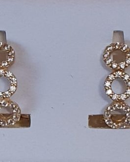 Pendientes de oro con circonitas