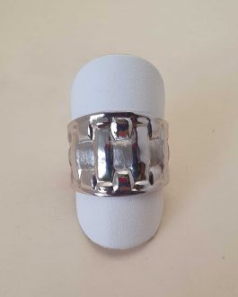 Sortija de oro blanco