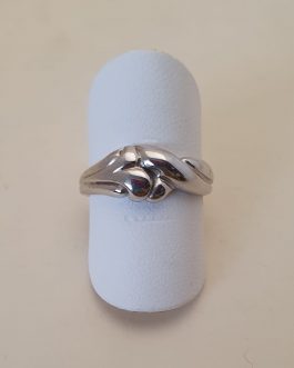 Sortija de oro blanco