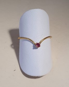 Sortija fina de oro amarillo