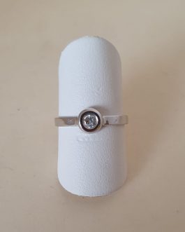 Sortija de oro blanco