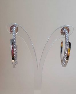 Pendiente tipo areta de plata