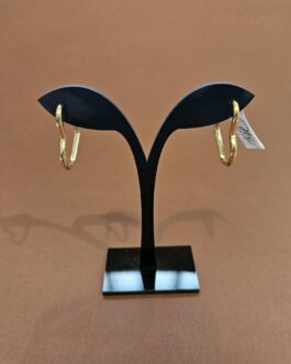 Aros en forma de corazón chapados en oro de Rocío Martín