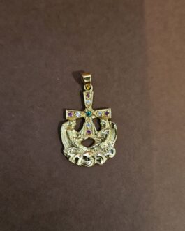 Cruz de los ángeles en oro