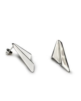 Pendientes de plata con diseño geométrico