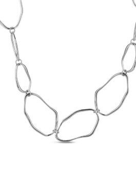 Collar de acero de Rocío Martín con eslabones irregulares