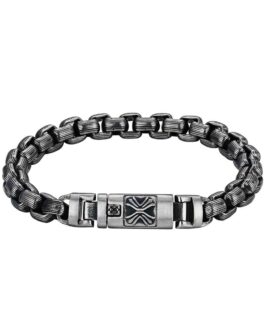 Pulsera de acero antracita de Mr Jewel