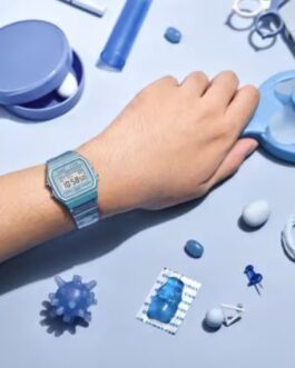 Reloj digital azul Casio F-91WS-2EF