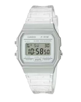 Reloj Casio digital Transparente F-91WS-7